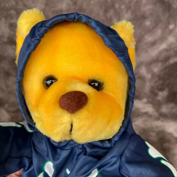 Bear Plush Nylon Parachute Skeleton Costume 11" Vtg 1990 Y2K Stuffed Toy READ - Picture 16 of 16